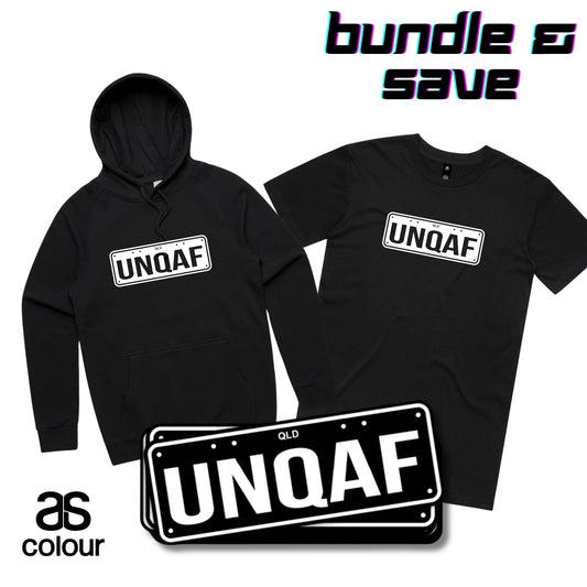 Custom Licence Plate Apparel & Stickers - BUNDLE