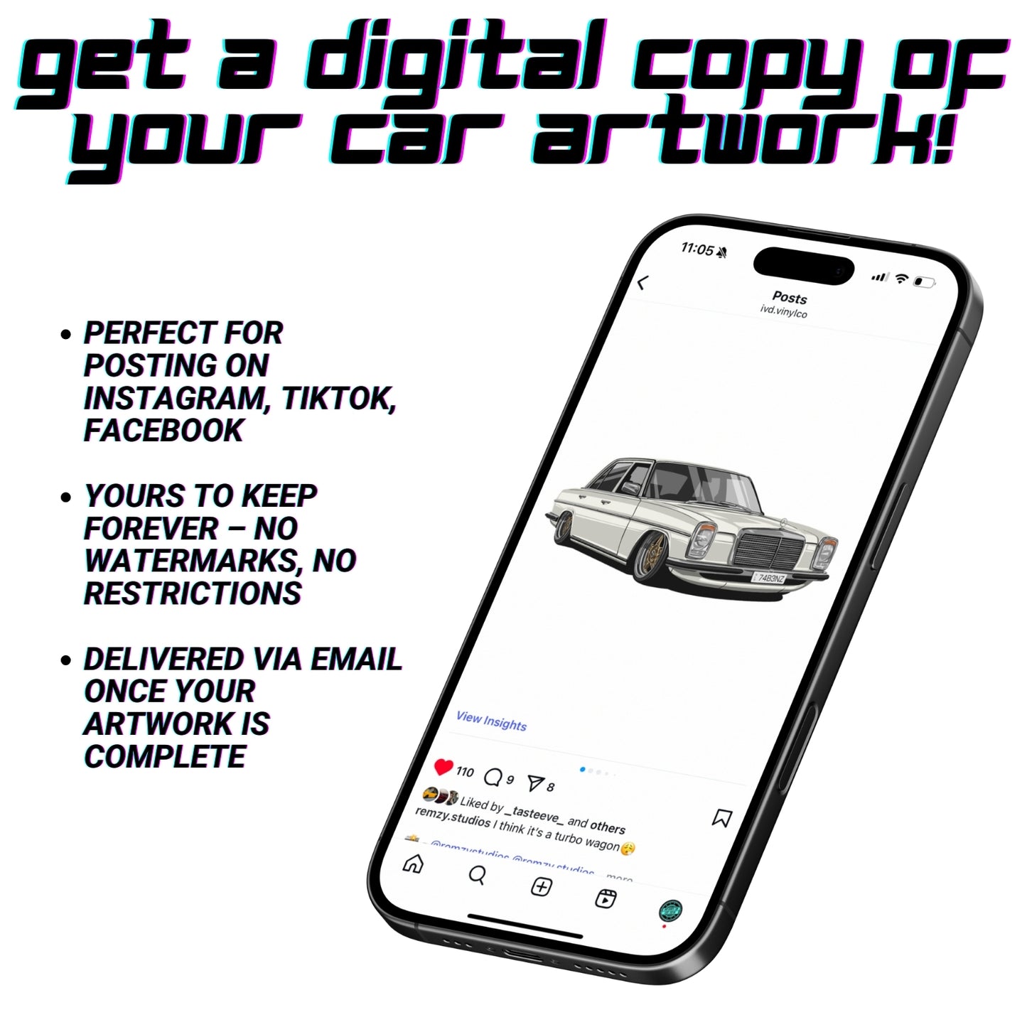 Your Car on a T-Shirt – Classic Edition