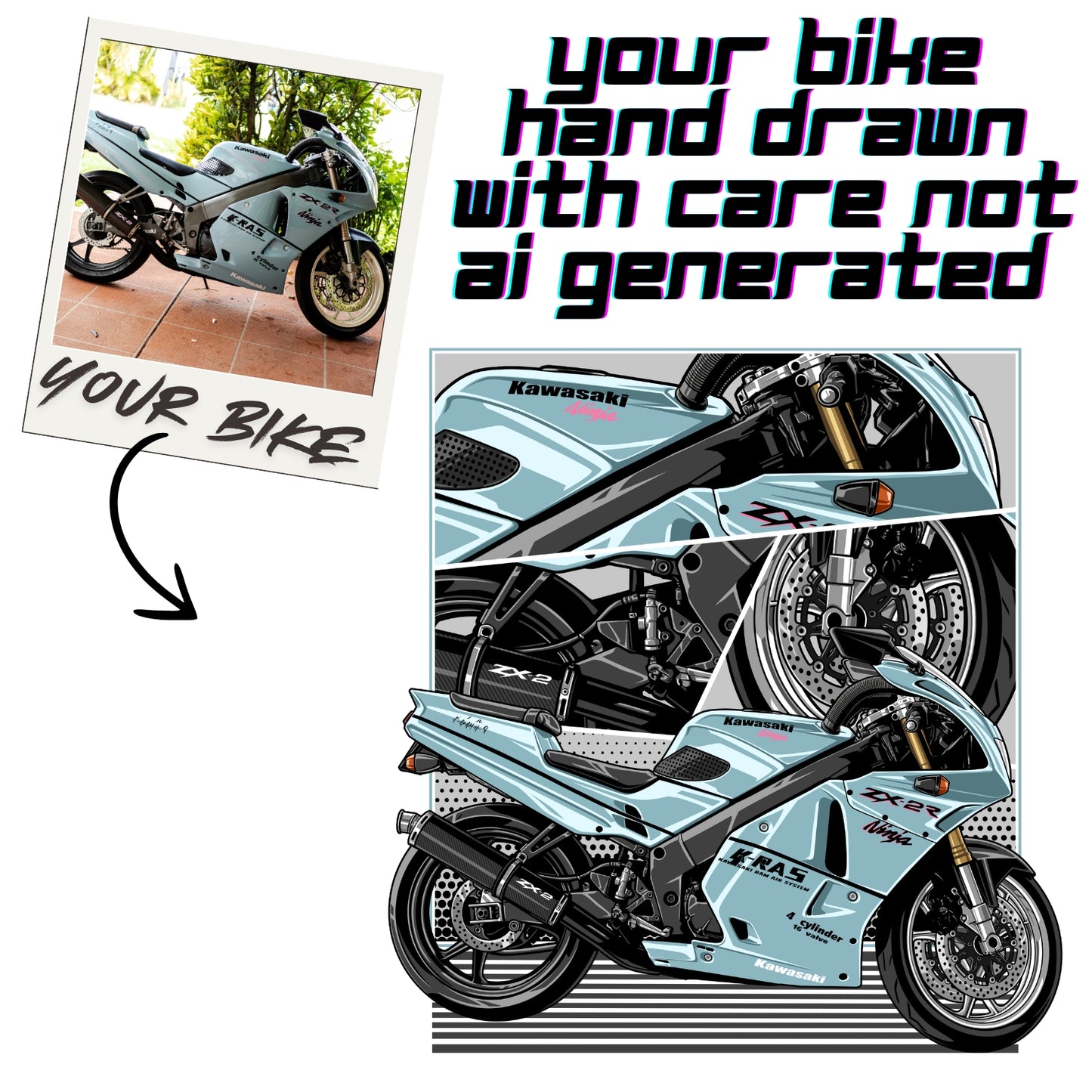 Your Bike On A Hoodie & T-Shirt - Deluxe Edition - BUNDLE