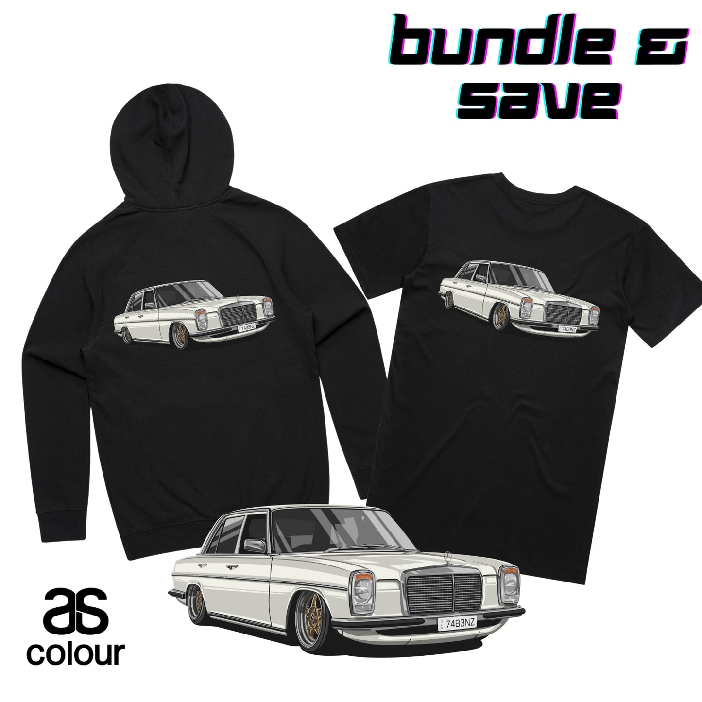 Your Car On A Hoodie & T-Shirt - Classic Edition - BUNDLE