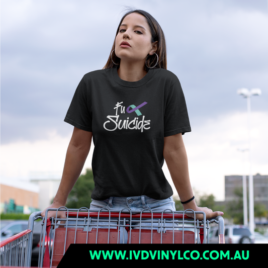 Fuck Suicide Black T-Shirt