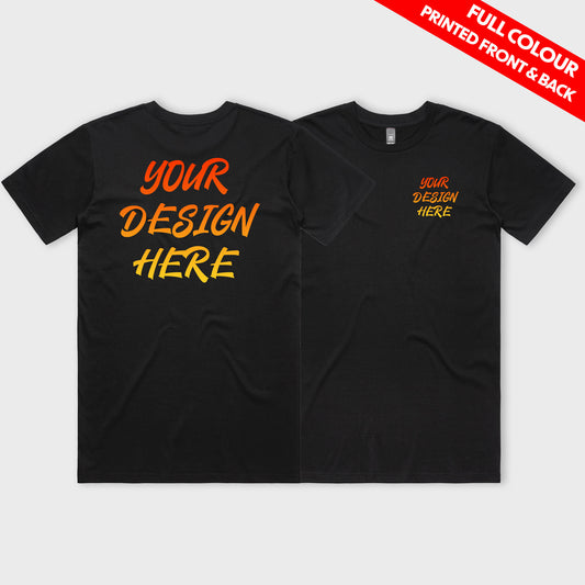 CUSTOM - ASColour Staple Tee - Front & Back Print