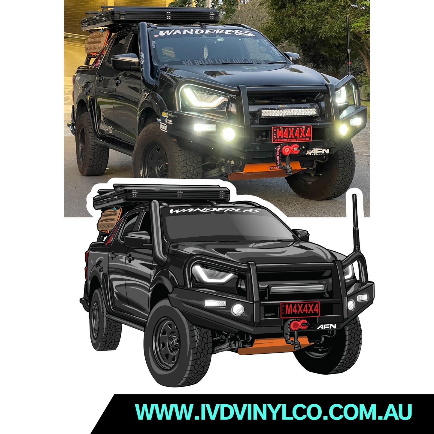 Custom Car Drawing and Stickers