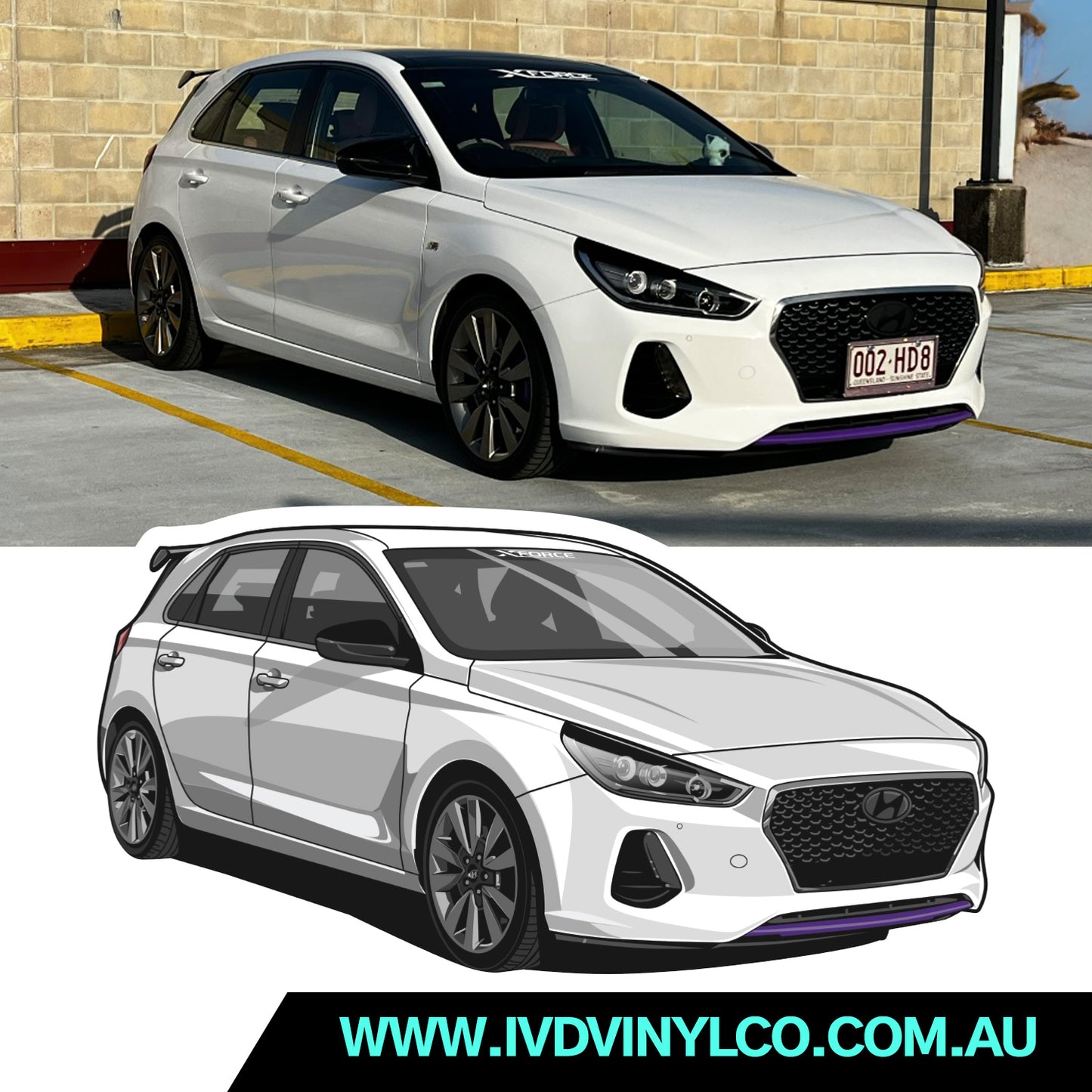 Custom Car Drawing and Stickers
