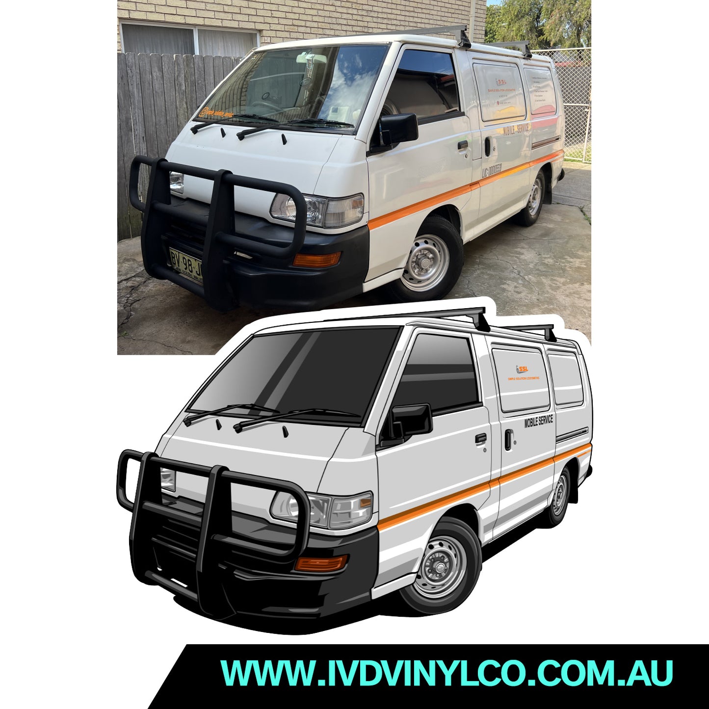 Custom Car Drawing and Stickers
