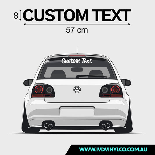 Custom Text Decal (57cm)