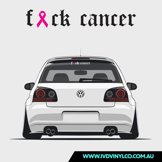 Fuck Cancer Old English - Sticker