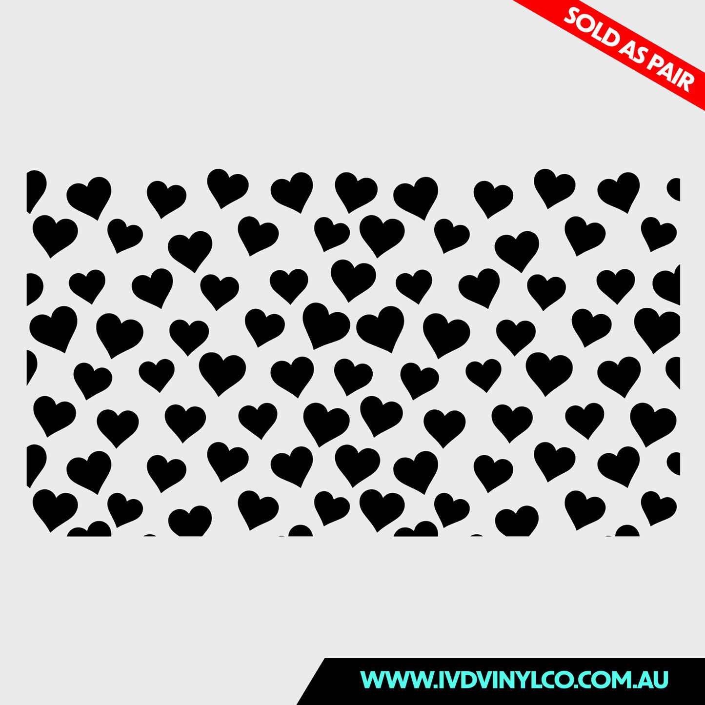 Hearts Pattern Quarter Window