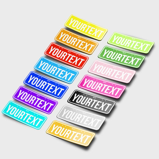 Licence Plate Sticker