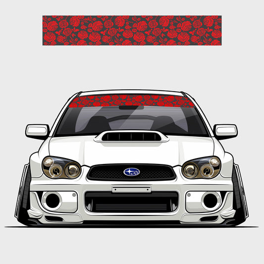 Rose Pattern Double Layer - Window Banner