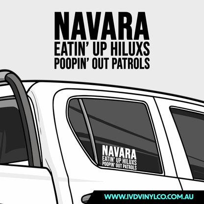Navara Eatin’ Up Hiluxs Poopin’ Out Patrols