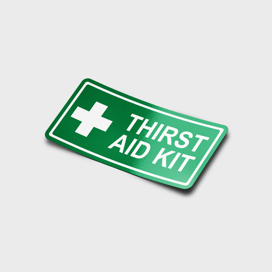 Thirst Aid Kit Sticker