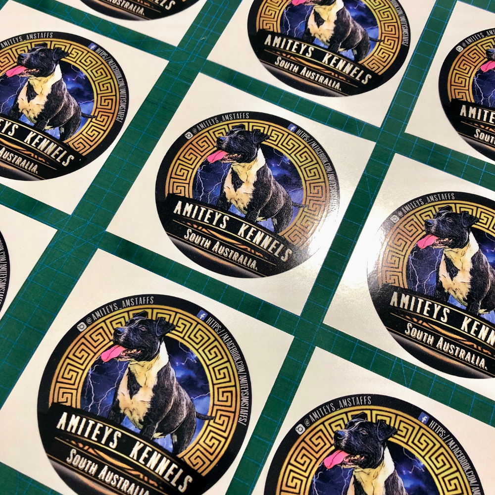 circle custom stickers