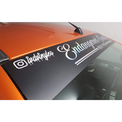 Plain Car Window Banner