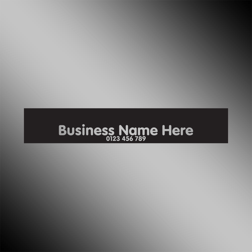 Custom Business Name Reverse Cut Banner