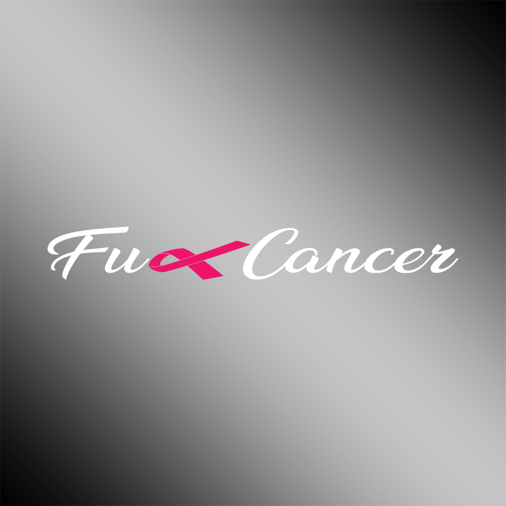 Fuck Cancer Cursive - Sticker
