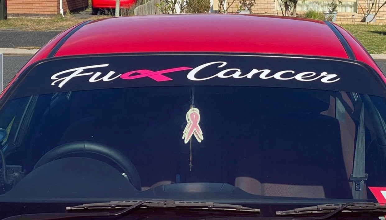Fuck Cancer Cursive - Window Banner