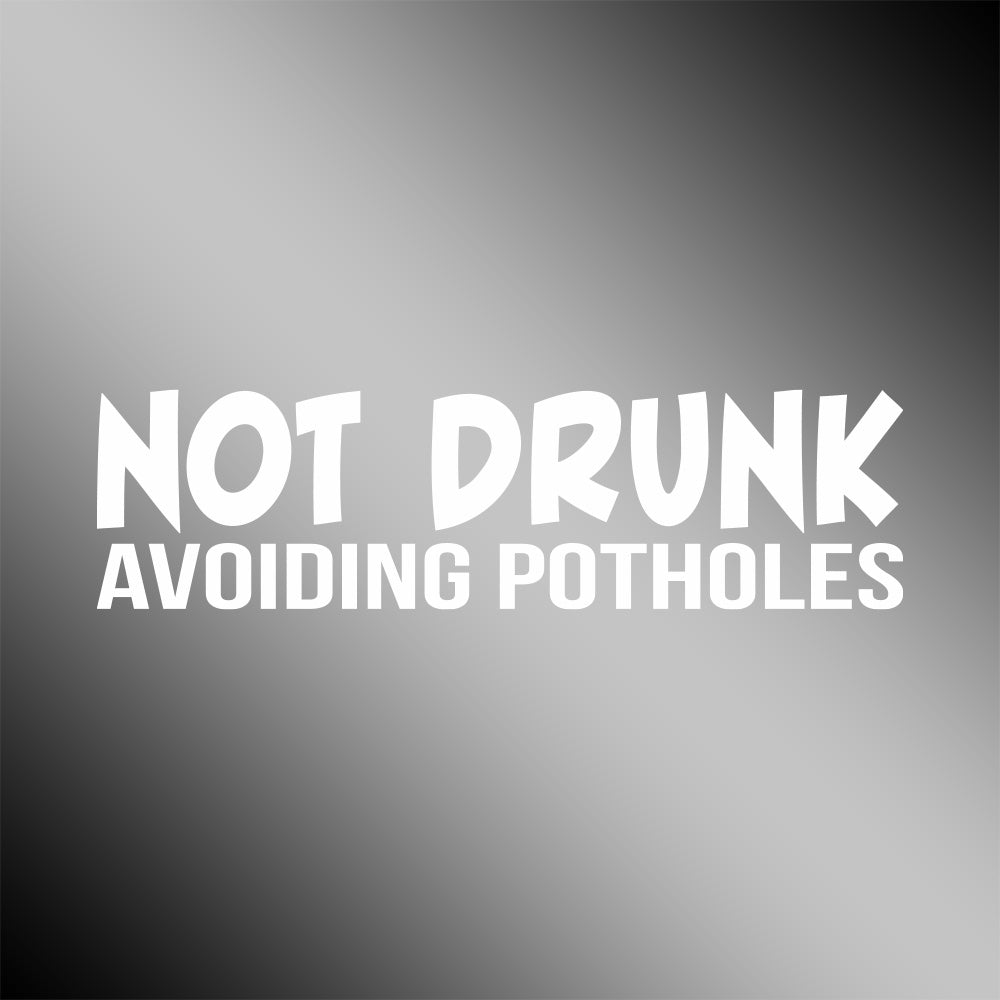 Not Drunk Avoiding Potholes