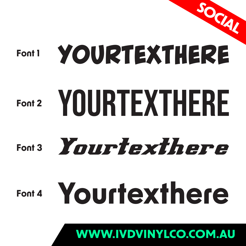 Custom Tiktok Name Sticker