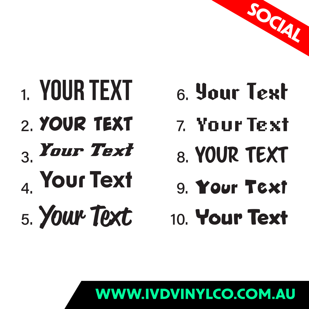 Custom Youtube Printed Sticker - Pack x10/30/50/100