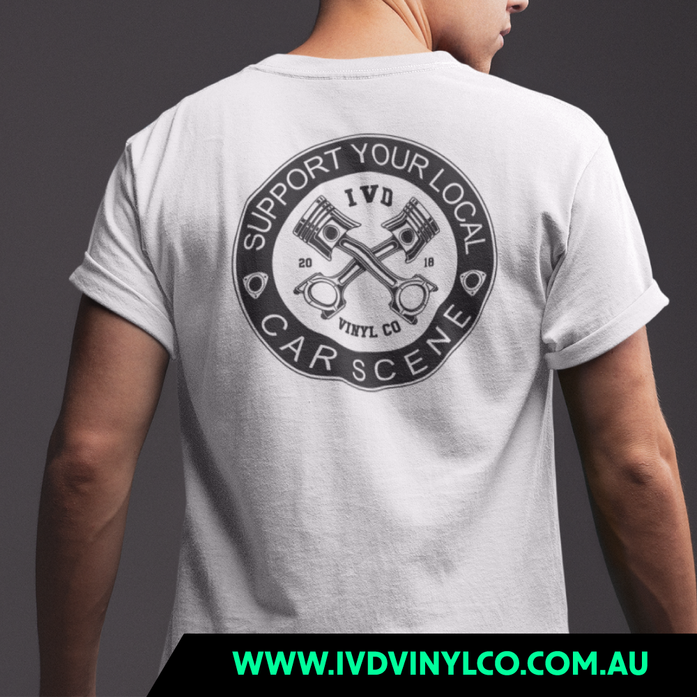 Support Your Local Car Scene White T-Shirt