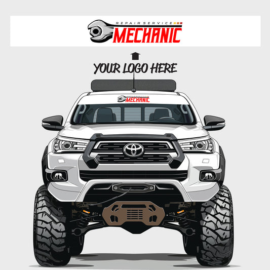 Custom Logo Windscreen Banner