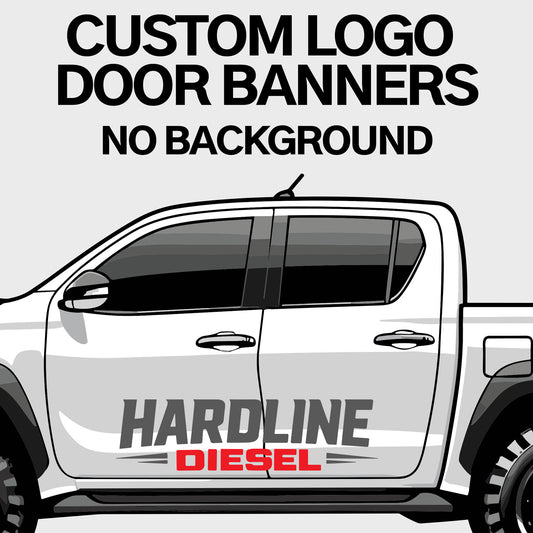 Custom Logo Door Banners (Pair) – No Background
