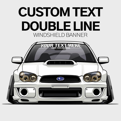 Custom Text Double Line Banner (90cm)