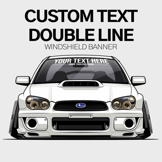 Custom Text Double Line Banner (90cm)