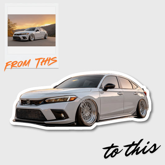 Die-Cut Car Photo – Custom Sticker