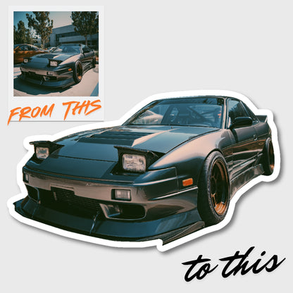 Die-Cut Car Photo – Custom Sticker