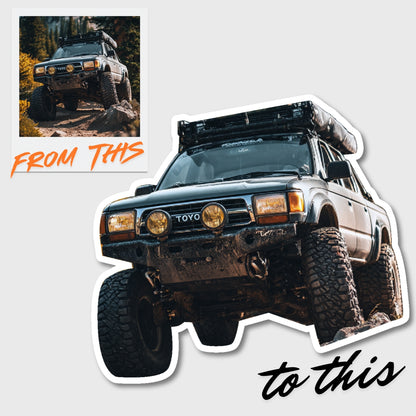 Die-Cut Car Photo – Custom Sticker