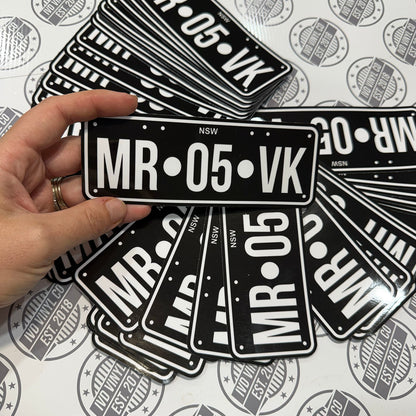 Licence Plate Sticker