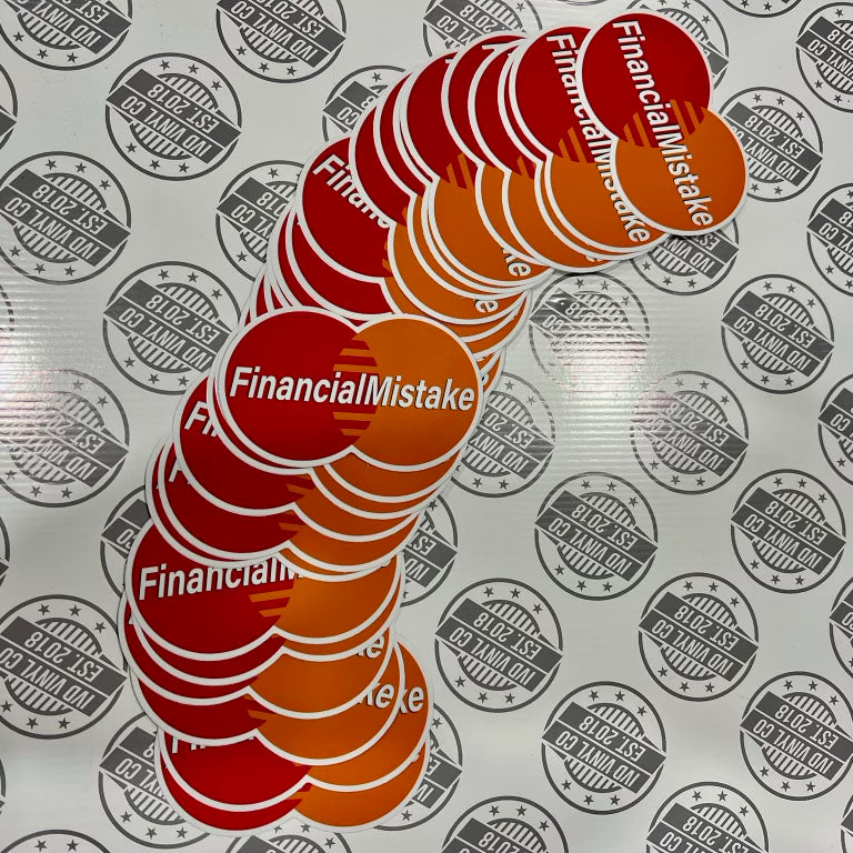 Financial Mistake – Sticker