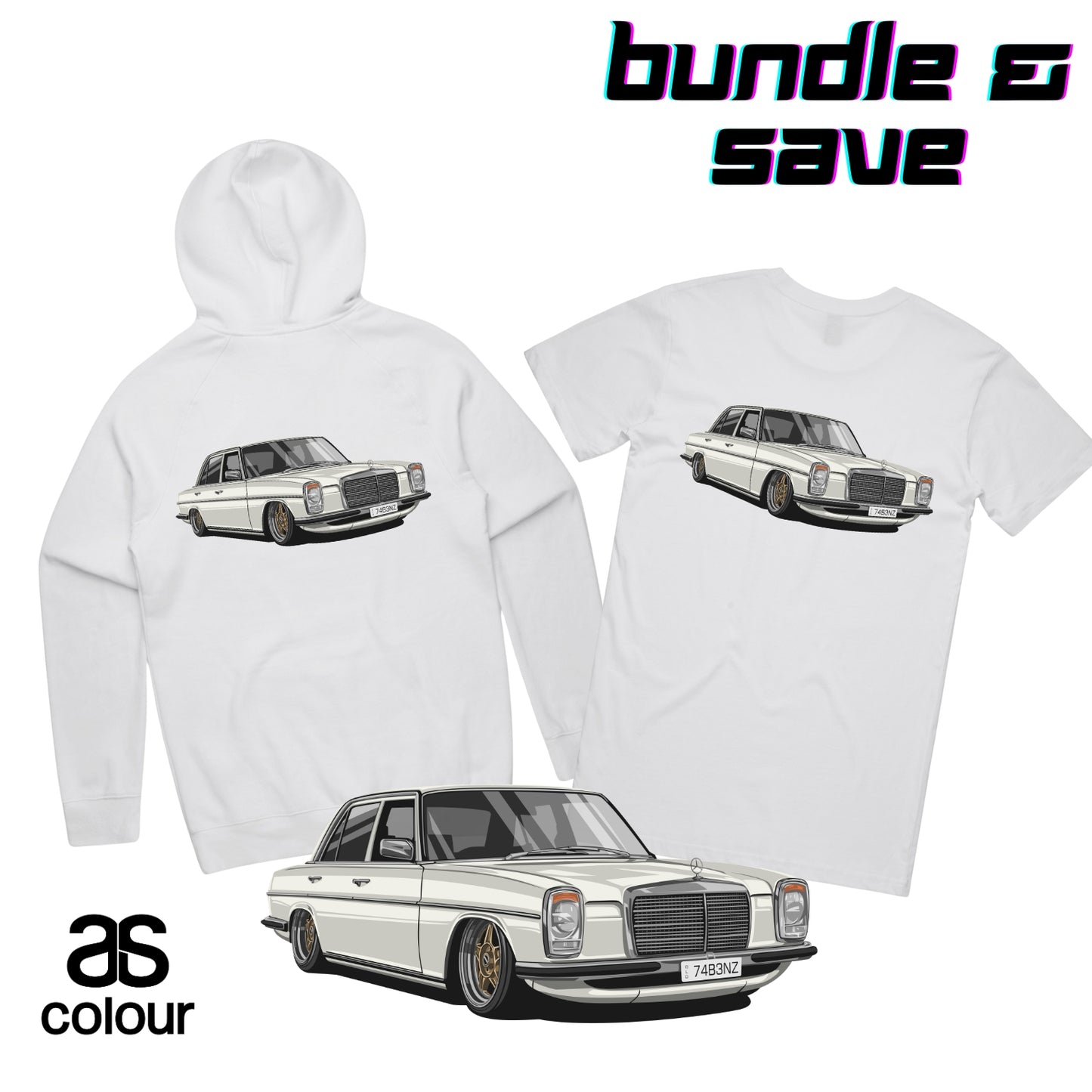Your Car On A Hoodie & T-Shirt - Classic Edition - BUNDLE