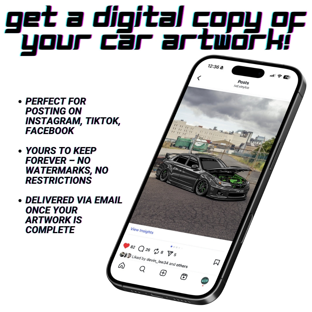 Custom Car Art on Acrylic