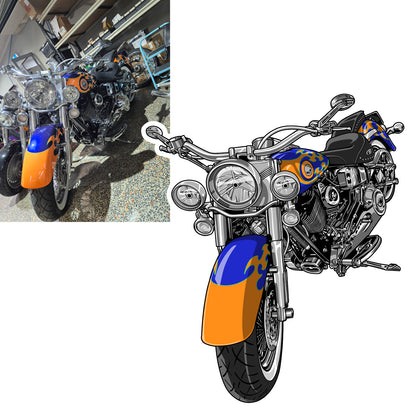 Custom Car / Bike Drawing