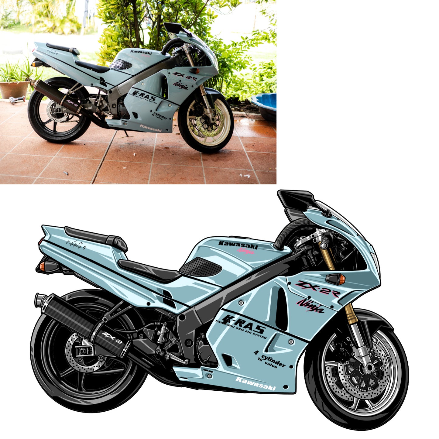 Custom Car / Bike Drawing