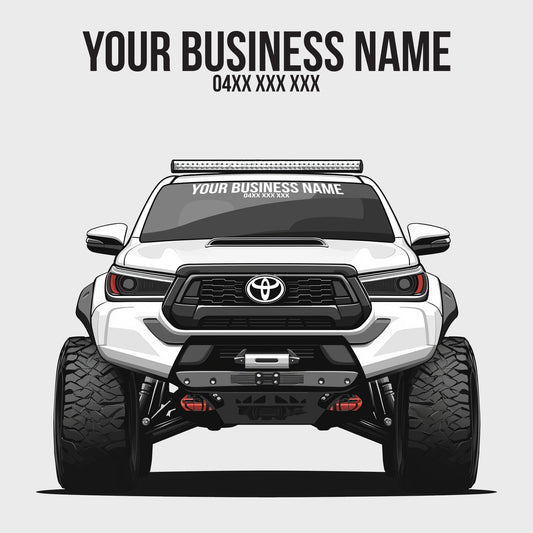 Custom Business Name Banner