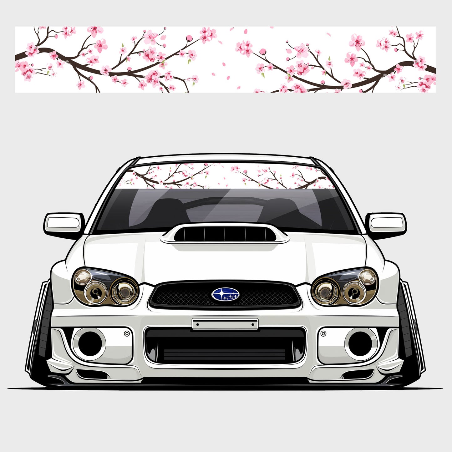 Cherry Blossom Windscreen Banner