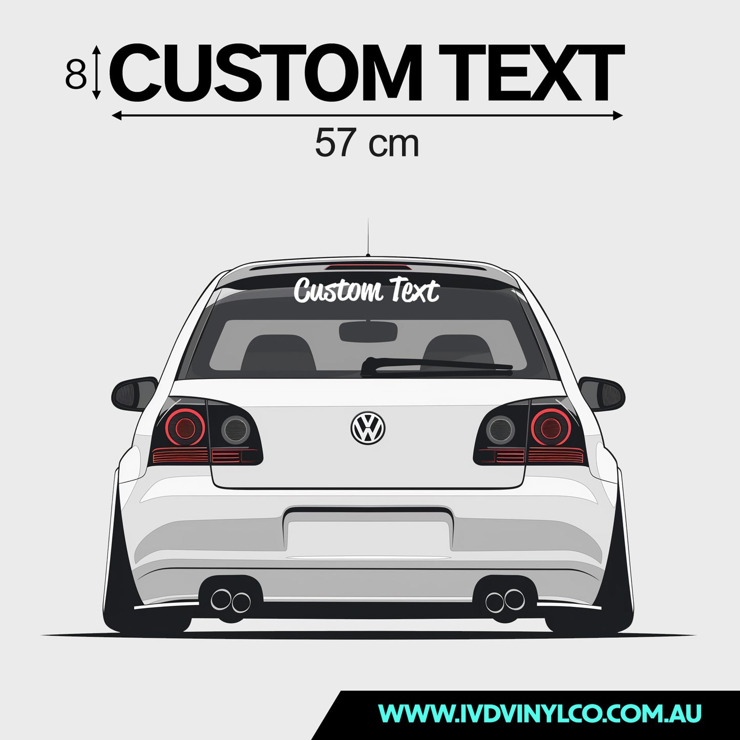 Custom Text Decal (57cm)