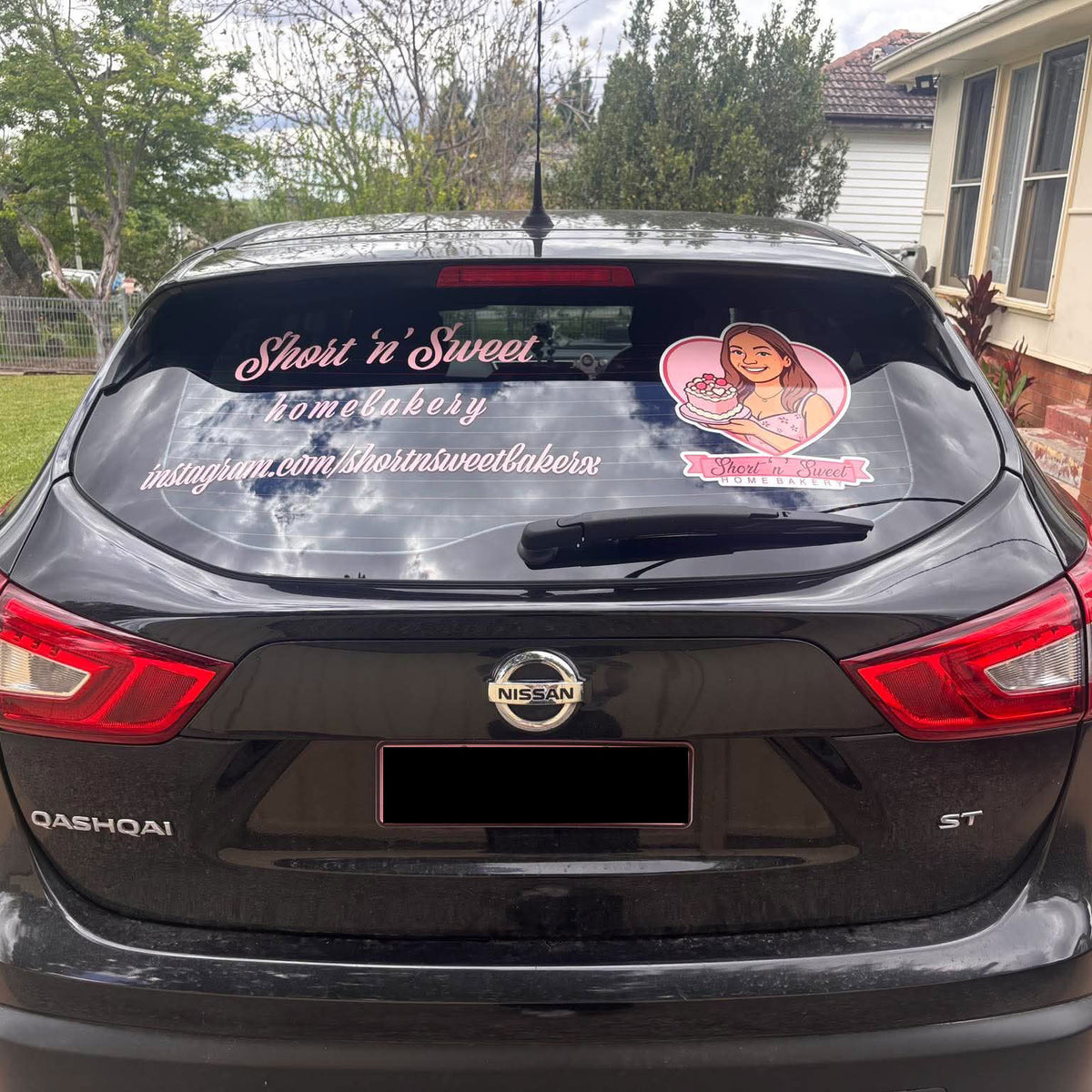 Custom Business Logo & Info Window Sticker
