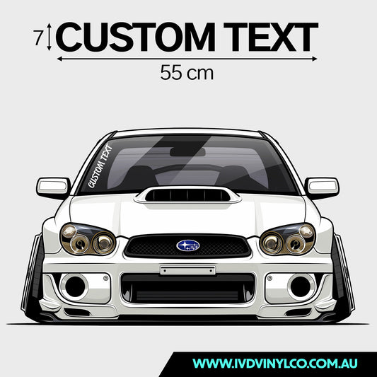 Custom Text Side Banner (55cm)