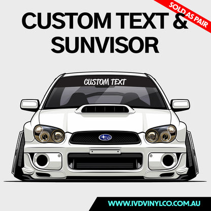 Custom Car Banner Combo