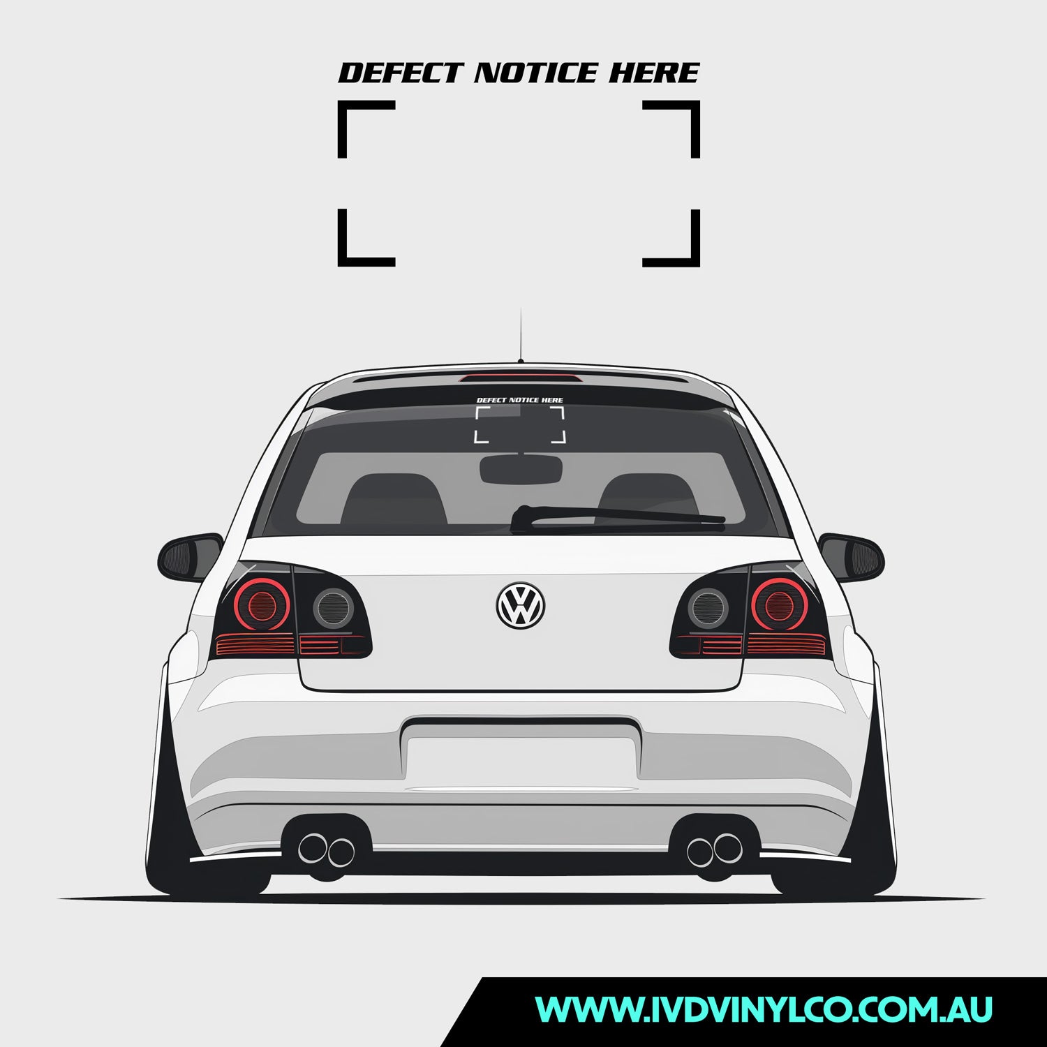 Defect Notice Here - Sticker – IVD Vinyl Co