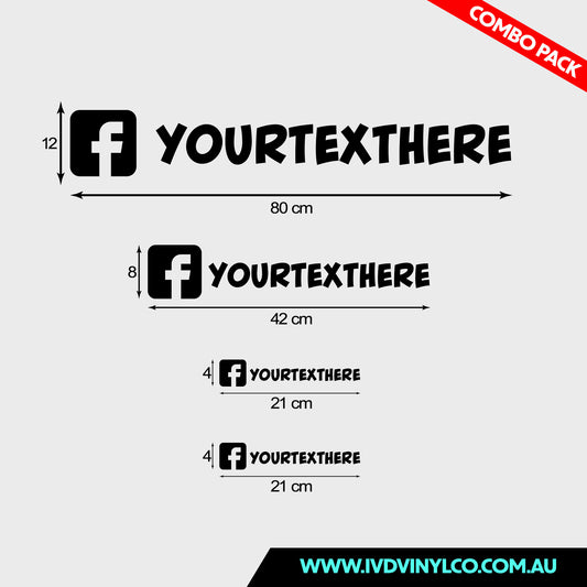 Custom Facebook Name Sticker Promo Pack