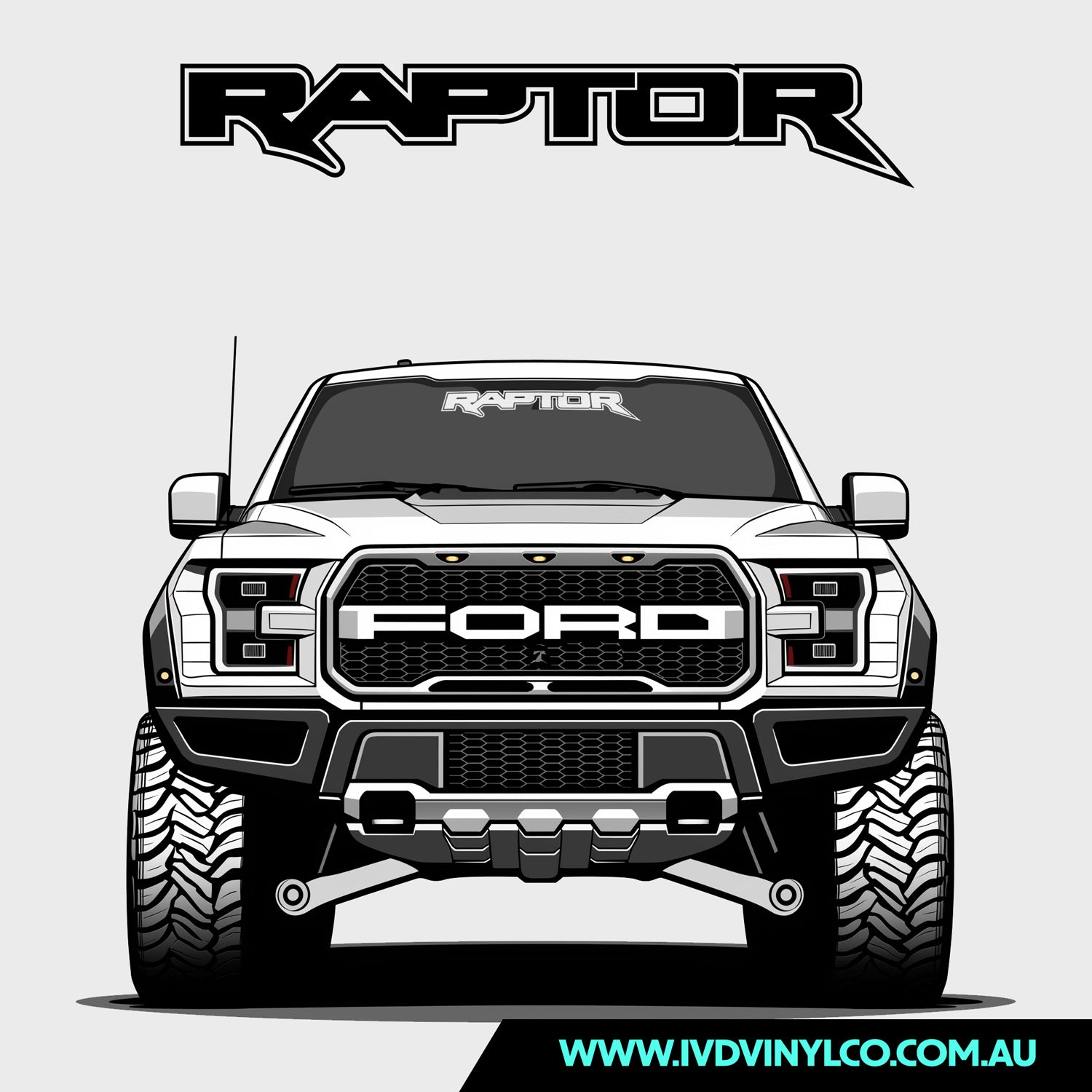Ford Raptor - Window Banner – IVD Vinyl Co