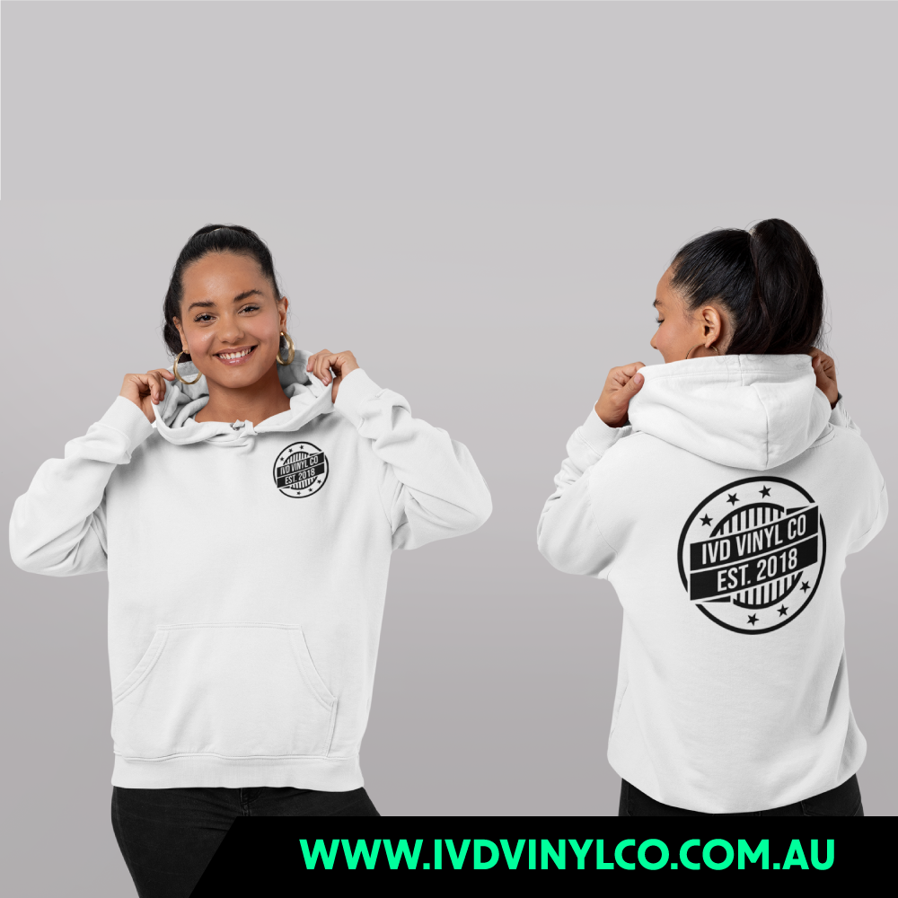 IVD Vinyl Co White Hoodie