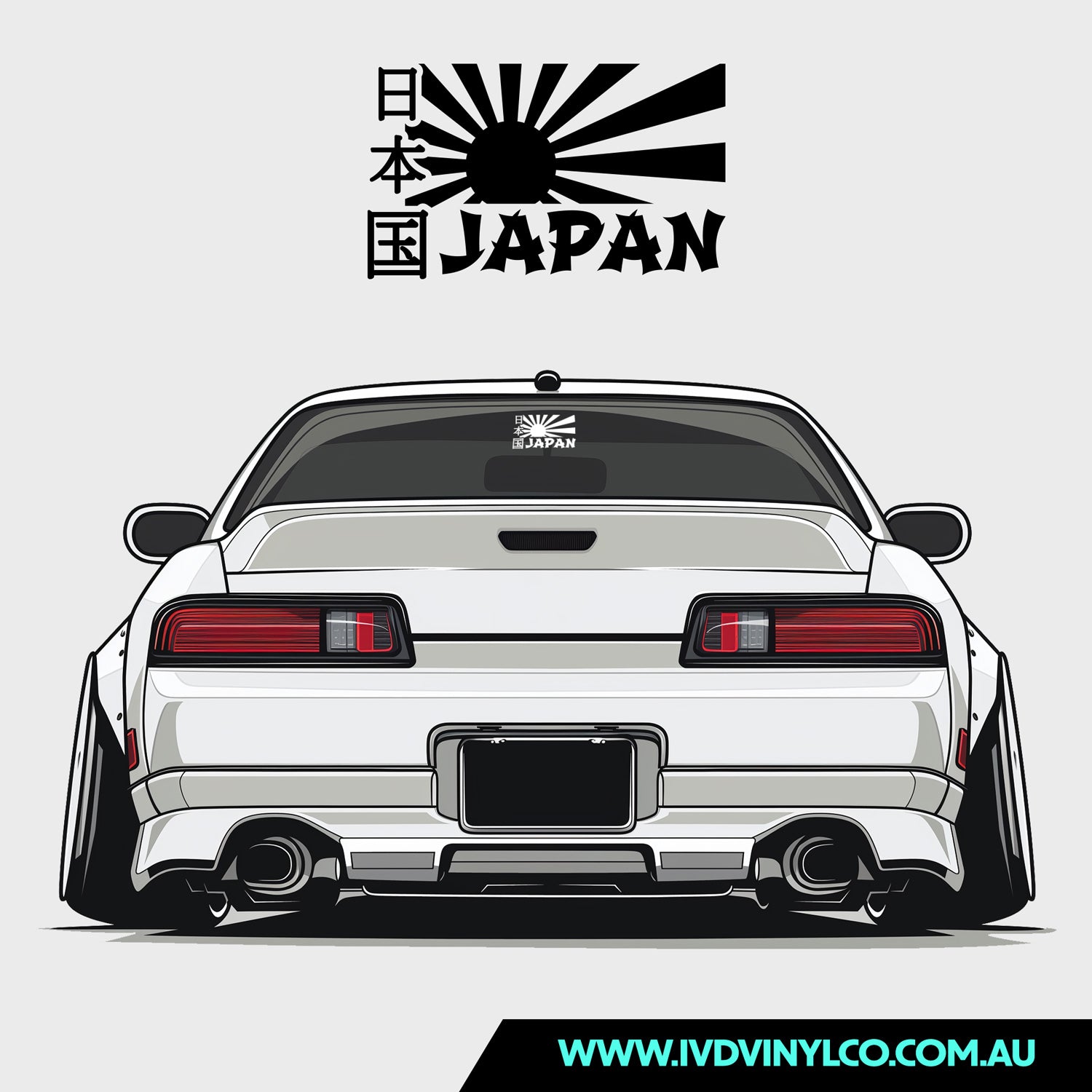 JDM Japan Flag – IVD Vinyl Co