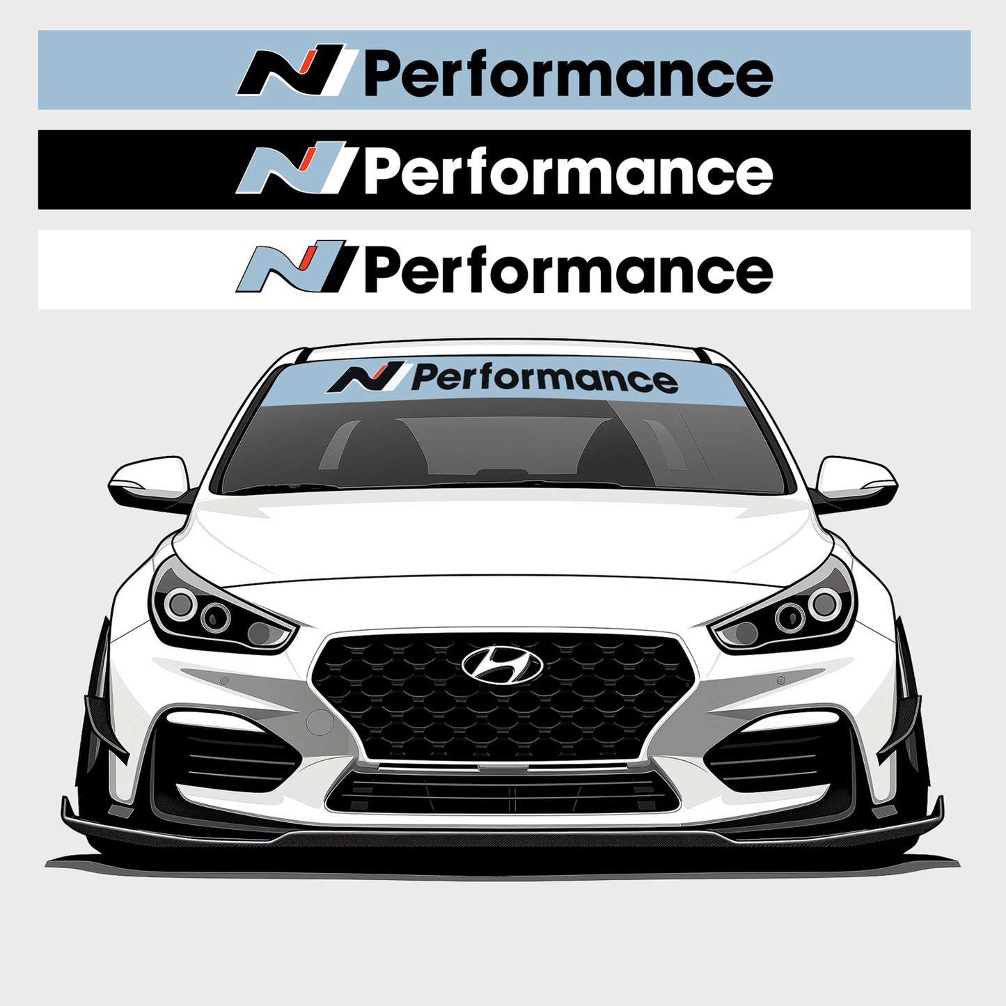 N Performance Windscreen Banner